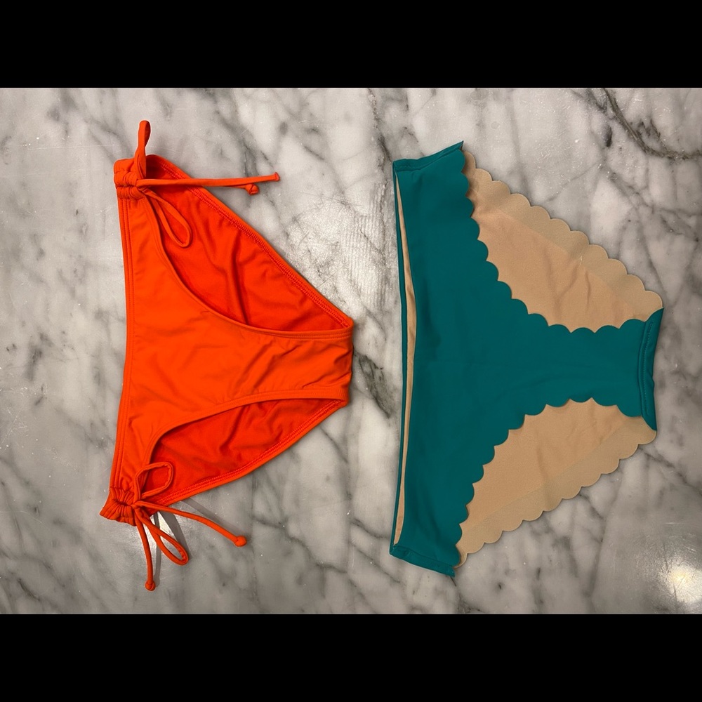 Two bikini bottoms